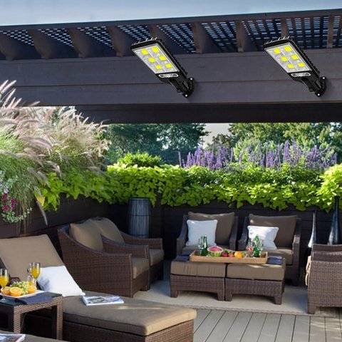 MOCNA LAMPA SOLARNA LED COB ULICZNA CZUJNIK RUCHU ZMIERZCHU Z PILOTEM, Zużycie energii 1 kwh/1000h