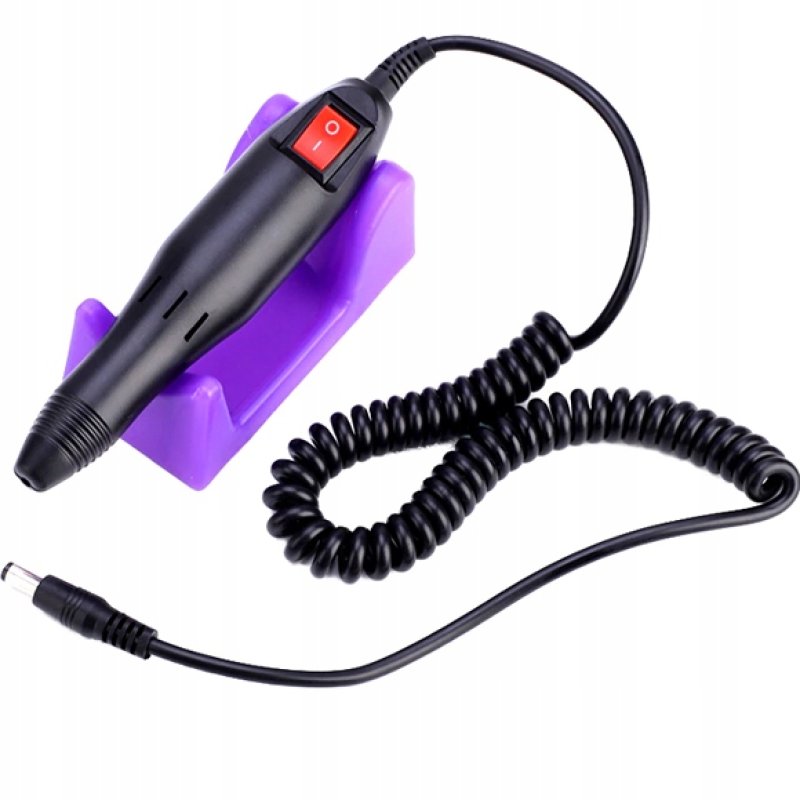 FREZARKA DO PAZNOKCI MANICURE PEDICURE ELEKTRYCZNA MOCNA 30W +ZESTAW FREZÓW, Kierunek obrotu lewo | obustronny | prawo