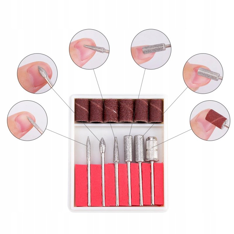 Ale Hity | FREZARKA DO PAZNOKCI MANICURE PEDICURE ELEKTRYCZNA MOCNA 30W +ZESTAW FREZÓW