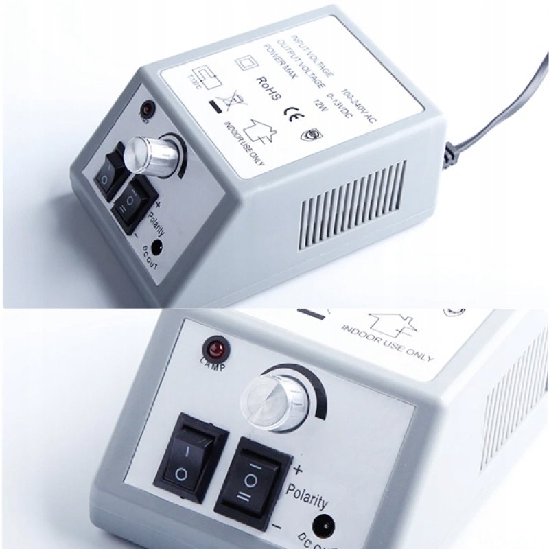 FREZARKA DO PAZNOKCI MANICURE PEDICURE ELEKTRYCZNA MOCNA 30W +ZESTAW FREZÓW, Waga produktu z opakowaniem jednostkowym 1.5 kg