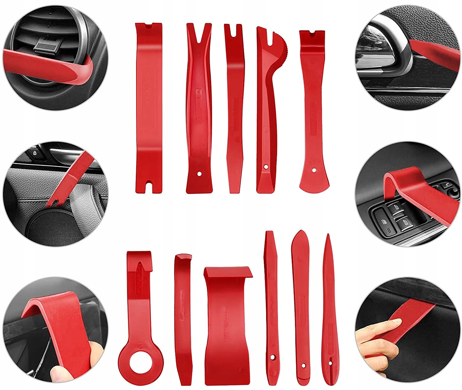 ŁYŻKI DŹWIGNIE DO TAPICERKI RADIA 19szt S10272