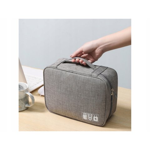 Ale Hity | ORGANIZER NA KABLE ŁADOWARKI ETUI POJEMNIK TORBA KABLI + UCHWYT PODRÓŻNY