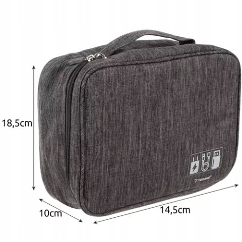 Ale Hity | ORGANIZER NA KABLE ŁADOWARKI ETUI POJEMNIK TORBA KABLI + UCHWYT PODRÓŻNY