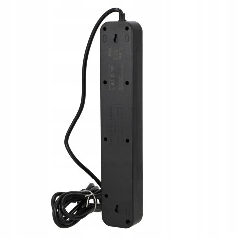 Przedłużacz Listwa Zasilająca Sieciowa 5 Gniazd 230V 3M 3x USB Ładowarka, Materiał izolacji guma