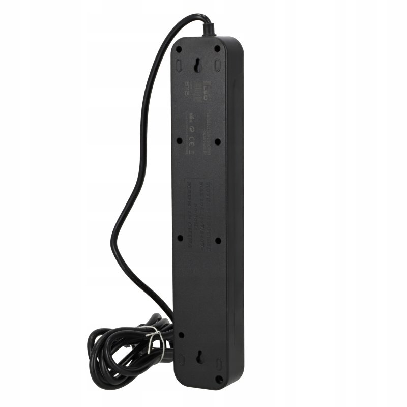 Przedłużacz Listwa Zasilająca Sieciowa 5 Gniazd 230V 3M 3x USB Ładowarka, Materiał izolacji guma