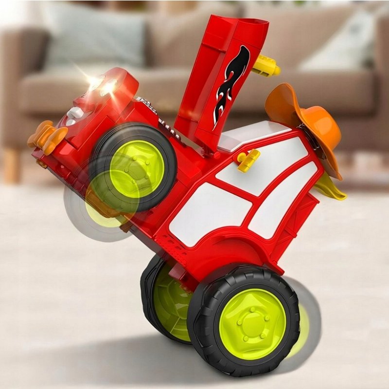 Traktor ciągnik auto RC zdalnie sterowany skaczący Kolor dominujący: czerwony