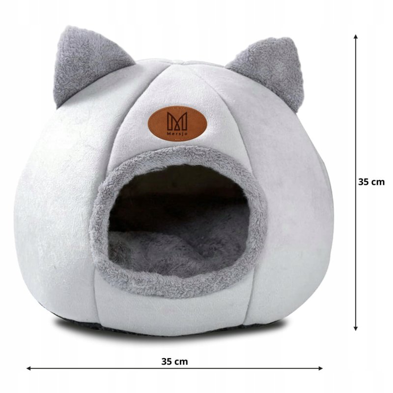 Domek dla kota, budka, legowisko pluszowe DAISY, Waga produktu z opakowaniem jednostkowym 0.3 kg
