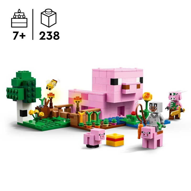 LEGO Minecraft Dom prosiaczka 21268 Wiek dziecka: 7 lat +