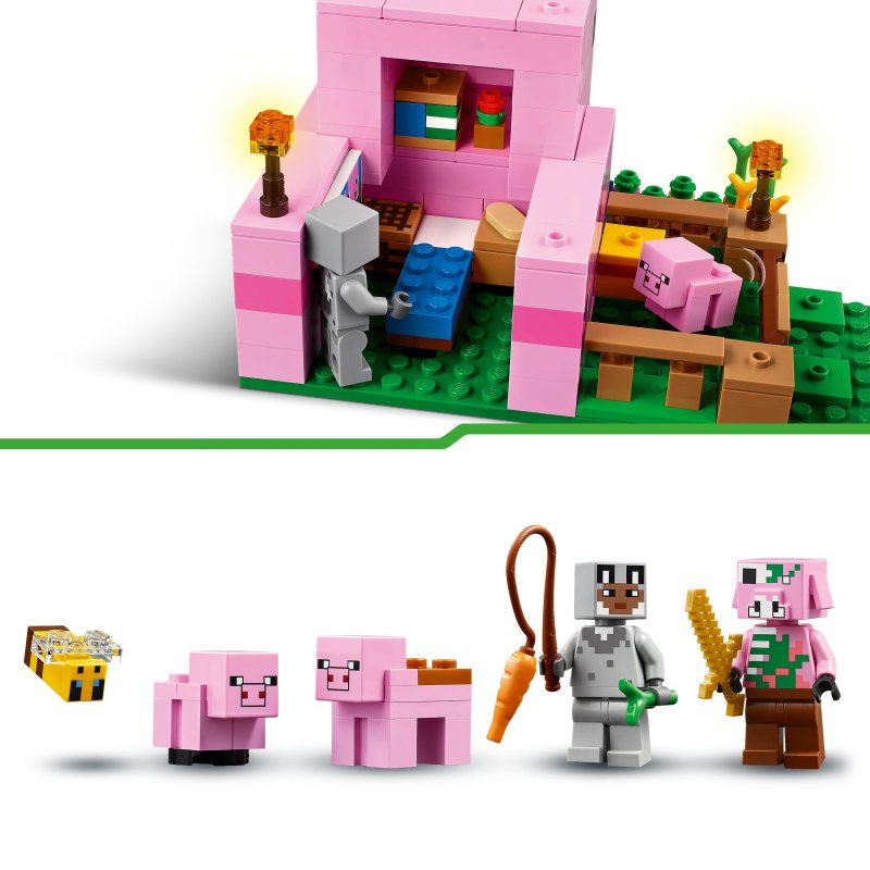 LEGO Minecraft Dom prosiaczka 21268 Nazwa zestawu: Dom prosiaczka