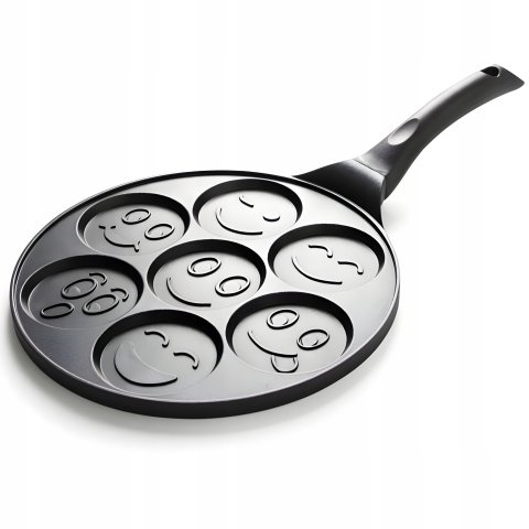 PATELNIA DO NALEŚNIKÓW JAJEK PANCAKES PLACKÓW 26CM NON-STICK FOREMKI BUŹKI, Kształt okrągły