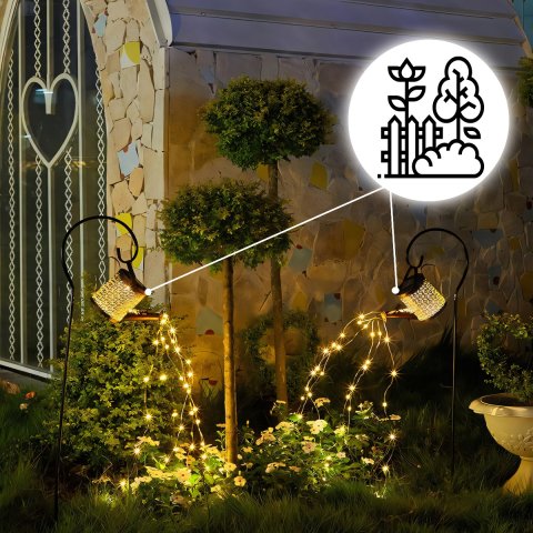 LAMPA OGRODOWA SOLARNA LED WBIJANA KONEWKA XXL Z CZUJNIKIEM ZMIERZCHU MOCNA, Waga produktu z opakowaniem jednostkowym 0.5 kg