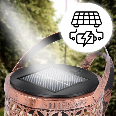 LAMPA OGRODOWA SOLARNA LED WBIJANA KONEWKA XXL Z CZUJNIKIEM ZMIERZCHU MOCNA, Stan opakowania oryginalne