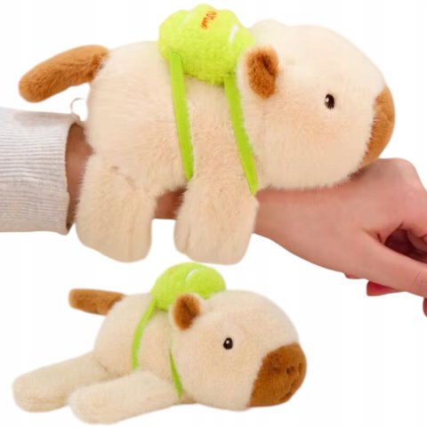 KAPIBARA NA RĘKĘ MASKOTKA ZWIERZĄTKO PLUSZAK, Wysokość produktu 8723 cm