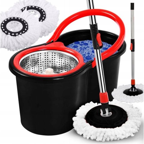 Mop obrotowy ROTACYJNY 360 SPIN TURBO + 3 NAKŁADKI, Model MOP Obrotowy ROTACYJNY 360 SPIN TURBO 3w1 NAKŁADKI
