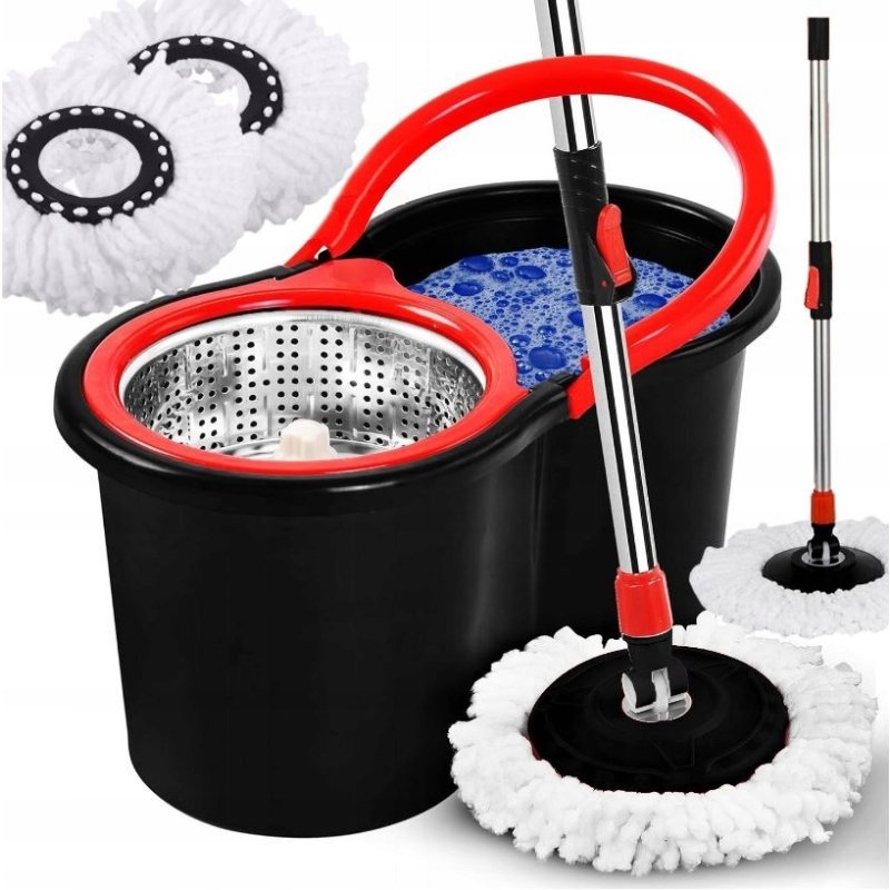 Mop obrotowy ROTACYJNY 360 SPIN TURBO + 3 NAKŁADKI, Model MOP Obrotowy ROTACYJNY 360 SPIN TURBO 3w1 NAKŁADKI