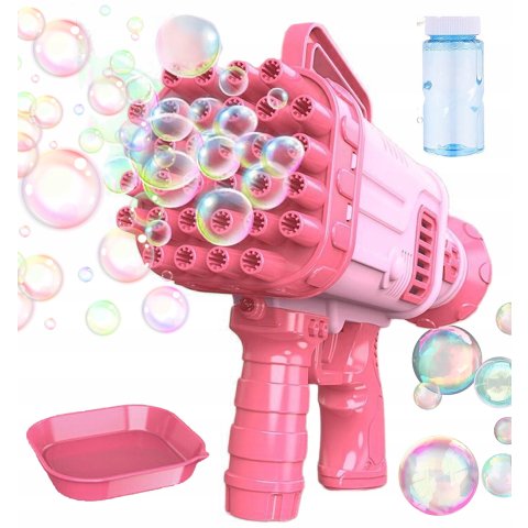 WYRZUTNIA BANIEK MASZYNA KARABIN dmuchawa BAZOOKA Pistolet na bańki + PŁYN Rodzaj: maszynka